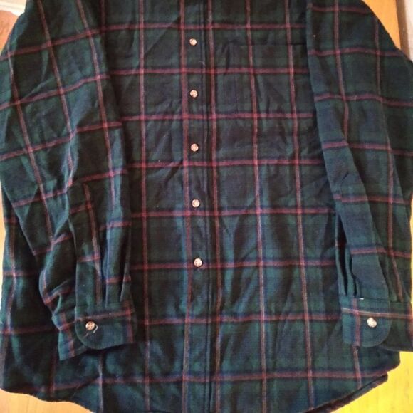 Vintage Pendleton Flannel Wool Button Down Shirt - Picture 3 of 6